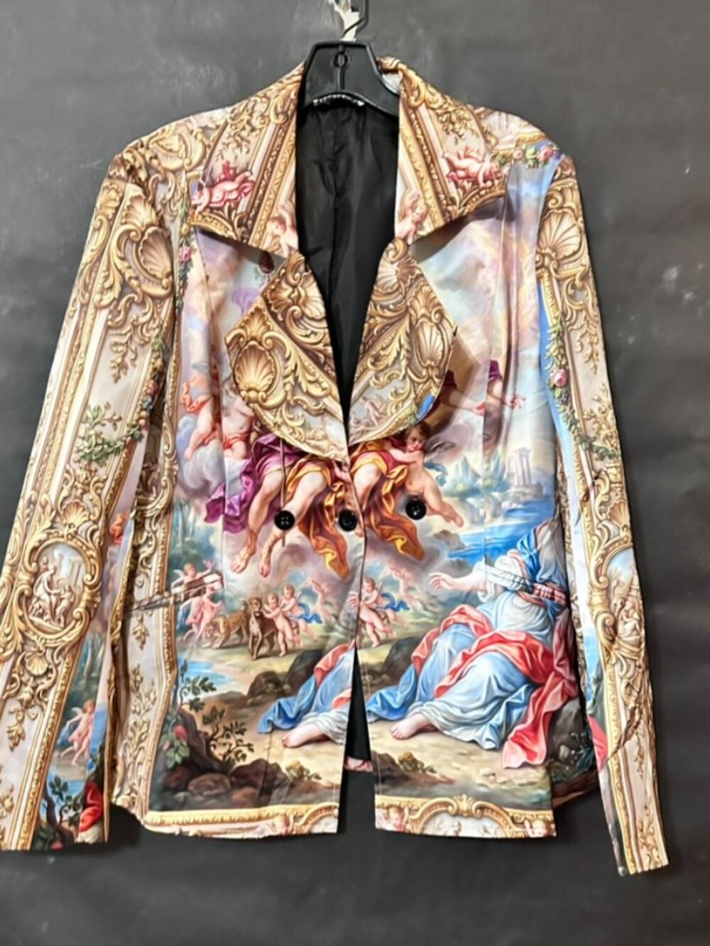 Conceptual Subculture Custom Bespoke Baroque Satin Blazer Size Large Rococo Myth - Picture 11 of 16